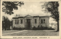 Starr Library, Middlebury College Postcard