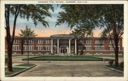 Gadsden High School Alabama Postcard Postcard