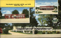 Travelers Paradise Motel and Cafe Postcard