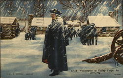 Washington at Valley Forge, Pa Postcard