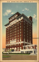 Battery Park Hotel Asheville, NC Postcard Postcard