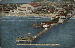 Vie from Ocean Showing Auditorium and Convention Hall Atlantic City, NJ Postcard Postcard