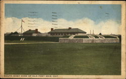 Southwest view of Old Fort Erie Postcard