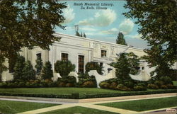 Haish Memorial Library DeKalb, IL Postcard Postcard