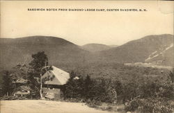 Sandwich Notch from Diamond Ledge Camp Postcard