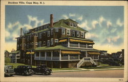 Stockton Villa Cape May, NJ Postcard Postcard