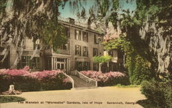 The Mansion at Wormsloe Gardens, Isle of Hope Savannah, GA Postcard Postcard