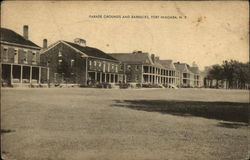 Parade Grounds and Barracks, Fort Niagara Postcard