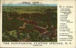 Aerial view of the Sanitarium Postcard