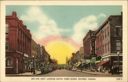 2nd Ave. East, Looking South Postcard