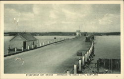 Synepuxent Bay Bridge Ocean City, MD Postcard Postcard