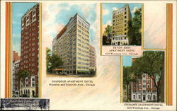 Grandeur Apartment Hotel, Devon Arms Apartment Hotel, Touraine Apartment Hotel Postcard