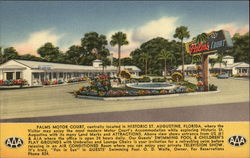 Palms Motor Court Postcard