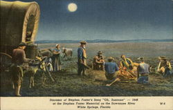 Diorama of Stephen Foster's Song "Oh, Susanna" - 1848 at the Stephen Foster Memorial White Springs, FL Postcard Postcard