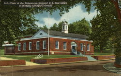 Vista of the Picturesque Colonial U.S. Post Office Manitou Springs, CO Postcard Postcard