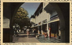 Along Palm Canyon Drive Palm Springs, CA Postcard Postcard