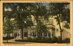 Lamar Bath House - Under Government Supervision Postcard