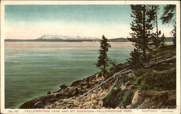 Yellowstone Lake and Mt. Sheridan Yellowstone National Park, WY