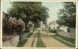 Broadway in Rose Time Nantucket, MA Postcard Postcard