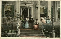 Afternoon Tea, Main Street Nantucket, MA Postcard Postcard