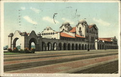 New Santa Fe Station San Bernardino, CA Postcard Postcard