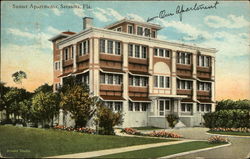 Sunset Apartments Postcard