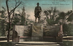 Admiral Farragut Monument, Madison Square Postcard