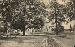 Shelter House, Riverside Park Postcard