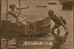 Summer at South Haven "Cut it Out" Postcard