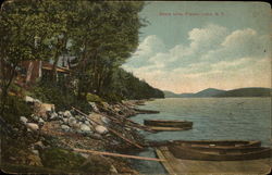 Shore Line, Piseco Lake New York Postcard Postcard