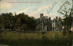 Warren Cottage, Prospect Park Troy, NY Postcard Postcard