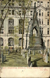 Independence Monument, Trinity Church Yard New York, NY Postcard Postcard