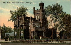 Mrs. Potter Palmer's Residence Chicago, IL Postcard Postcard