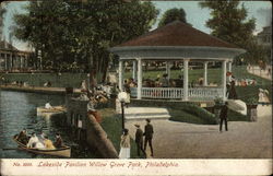 Lakeside Pavilion Willow Grove Park Philadelphia, PA Postcard Postcard