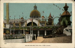 Helter Skelter, Luna Park, Coney Island Postcard