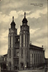 Greek R.C. Church Homestead, PA Postcard Postcard