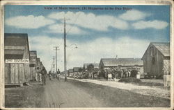 View of Main Street Parris Island, SC Postcard Postcard