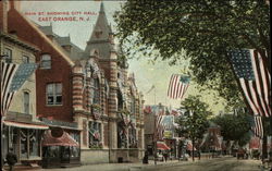 Main St. Showing City All Postcard