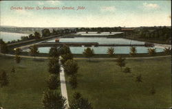 Omaha Water Co.Reservoirs Nebraska Postcard Postcard