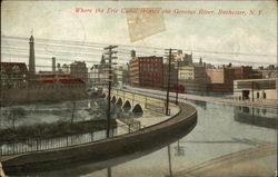 Where the Erie Canal crosses the Genesee River Postcard