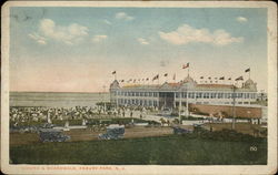 Casino & Boardwalk Asbury Park, NJ Postcard Postcard