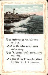 Portland Head Light Maine Postcard Postcard