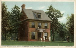 William Penn House, Fairmount Park Postcard