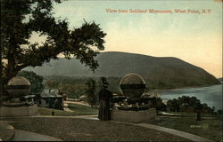 View from Soldiers' Monument West Point, NY Postcard Postcard