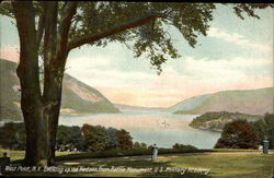 Looking up the Hudson from Battle Monument, U.S. Military Academy West Point, NY Postcard Postcard