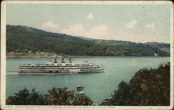 Washington Irving Steaming 23 miles an Hour up the Hudson Postcard