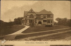 Forbes Library Northampton, MA Postcard Postcard