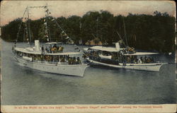 Yachts Captain Vieger and Castanet Boats, Ships Postcard Postcard