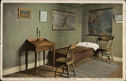 The Boys' Room, Longfelolow's Old Home Postcard