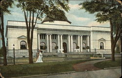 Roswell P. Flower Memorial Library Watertown, NY Postcard Postcard